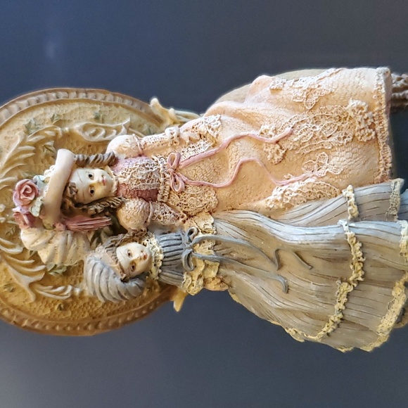 Louie Nichole Accents Victorian Chair With 2 Dolls Poshmark